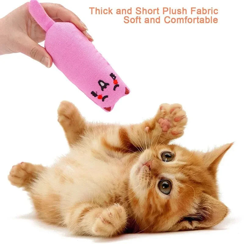Catnip Toys Cute Thumb Plush Pillow Teeth Grinding Bite-resistant
