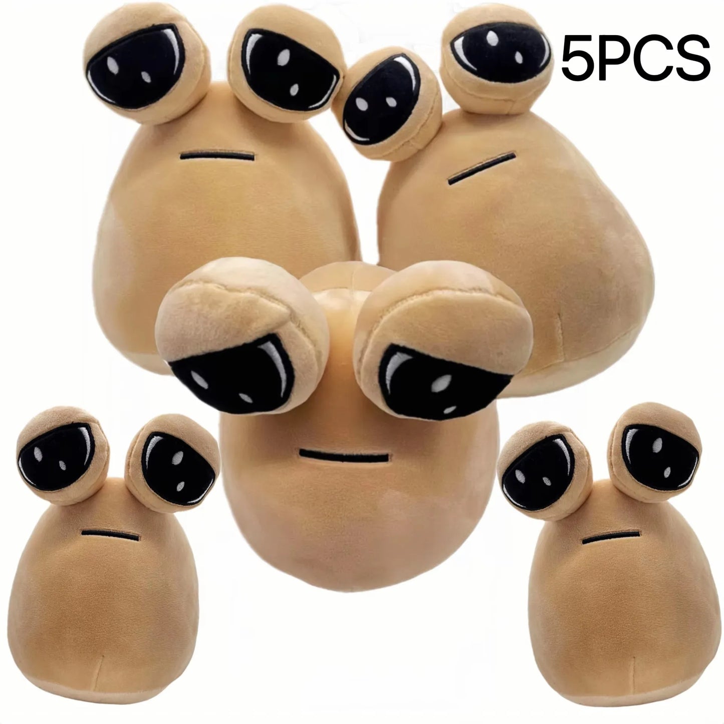 1-6pcs 22Cm Anime Game The Maw My Pet Alien Pou Kawaii Cartoon Plush