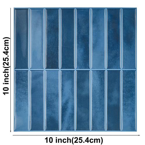 10 Sheets Peel and Stick Tiles 3D Waterproof Wall Tiles for Living