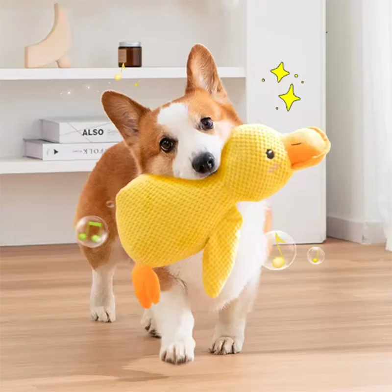 Hot pet Plush Toy Dog Calming Duck Stuffed Duck Toys Chew Toy Durable