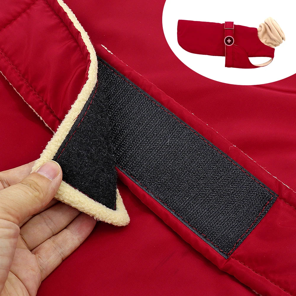 Super Warm Thick Dog Clothes Waterproof Dog Coat Jacket For Medium