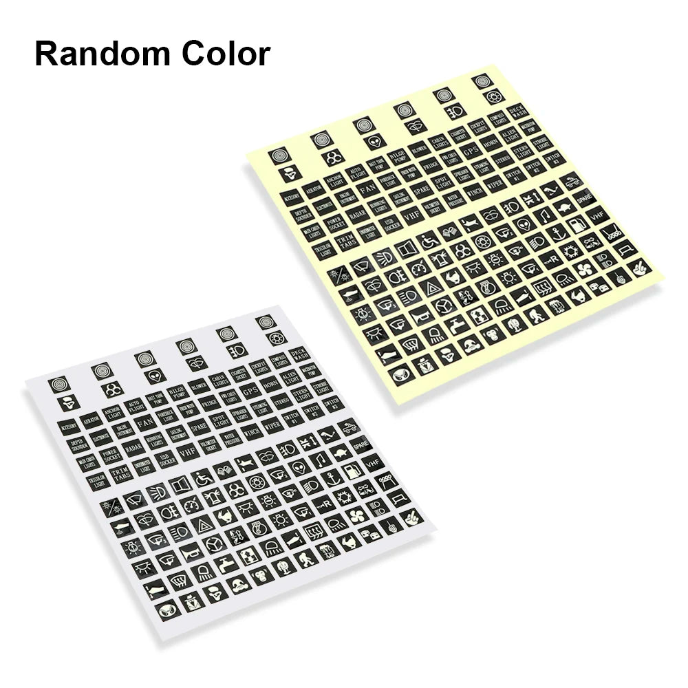 Luminous Car Sticker Instrument Panel Buttons Stickers PVC Truck