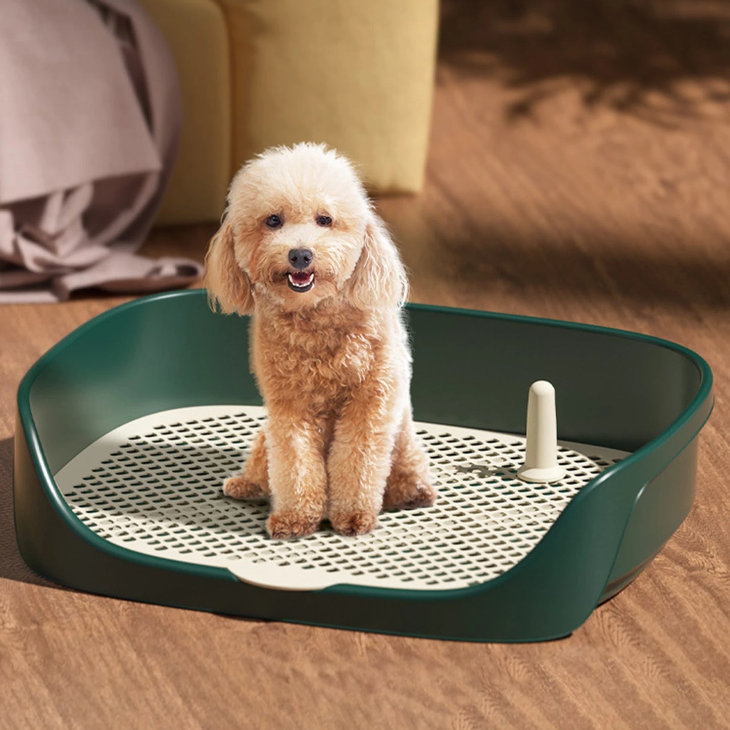 Pet Dog Toilet Portable Dog Potty Pan Trainer Litter Box Anti-Splash
