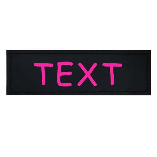 2 PCS Personalized Dog Name Labels Colorful Pattern Pet Harness Custom
