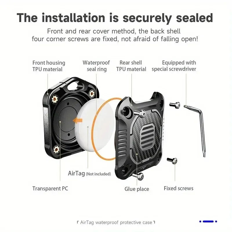 Case for AirTag Cover Ip7 True Waterproof Soft Rubber TPU Pet