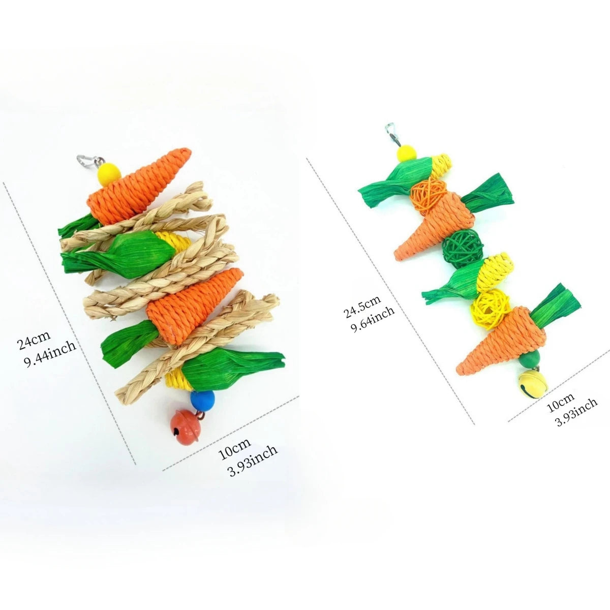 1pc Random Color & Style Handmade Woven Vine, Carrot & Corn Shaped