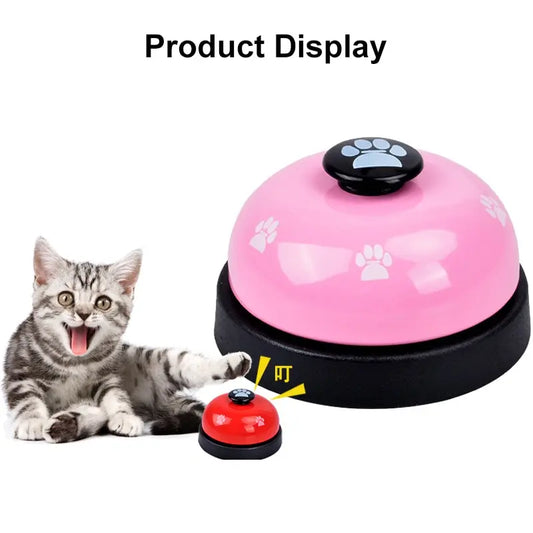 1pc Pet Toy Training Dinner Small Bell Footprint Dog Toys for Teddy