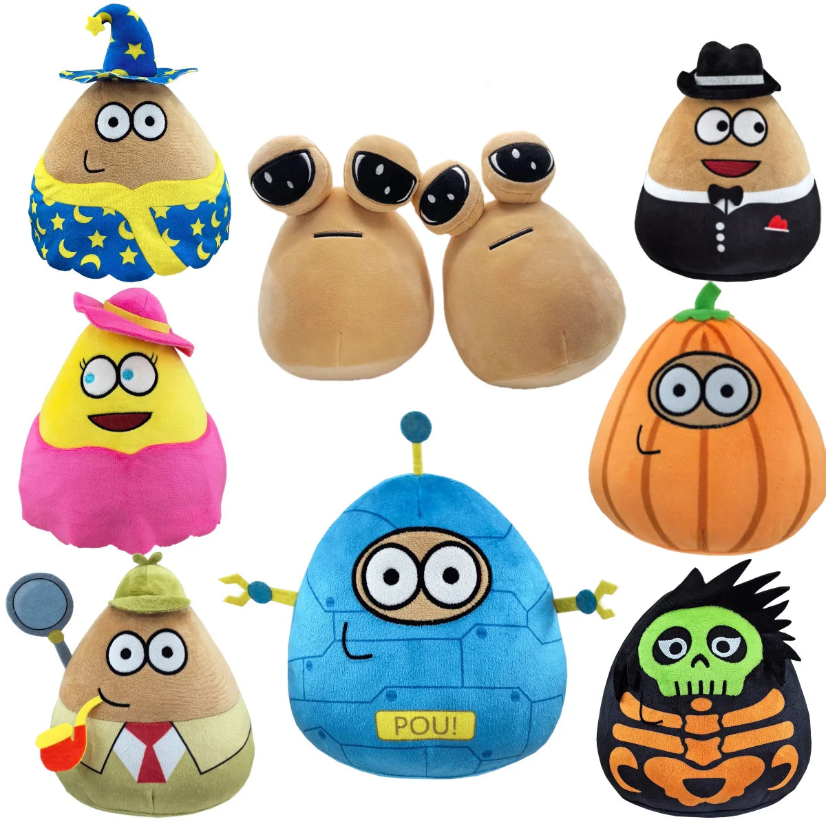 22cm Hot Game My Pet Alien Pou Plush Toy Furdiburb Emotion Alien