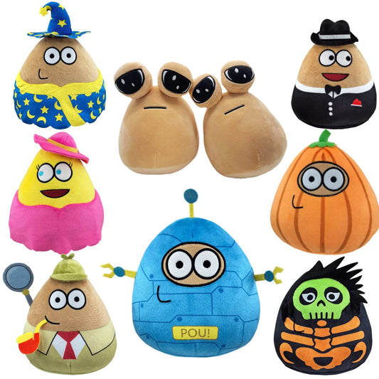 22cm Hot Game My Pet Alien Pou Plush Toy Furdiburb Emotion Alien