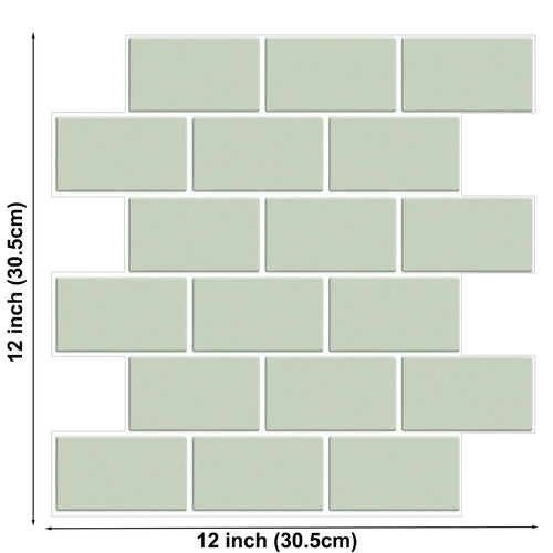 Subway Wall Stickers Peel and Stick 3d Brick Vinyl Wallpaper Bathroom
