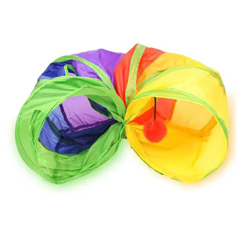 Cat Tunnel Pet Tube Collapsible Play Toy Indoor Outdoor Kitty Puppy