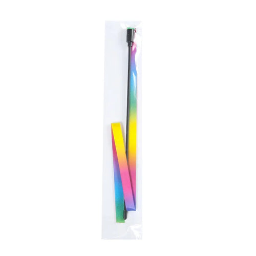 Interactive Coloured Ribbon Cat Toys Teasing Catd Stick Satin Ribbon