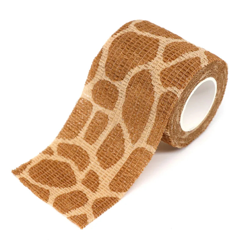 Animal Printed Self Adhesive Tattoo Elastic Bandage 4.5m Sports Wrap