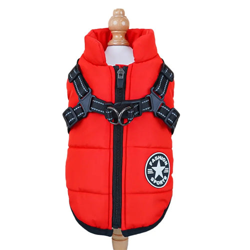 Thick and warm pet clothes, dog and cat cotton coats, winter chest and
