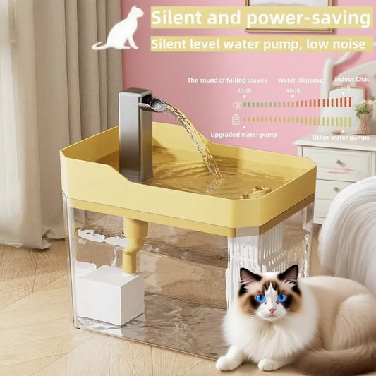 Cat Water Fountain Auto Filter USB Pet Drinking Dispenser Live Water