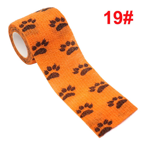 Animal Pattern Printed Self Adhesive Elastic Bandage 4.5m Sports Wrap