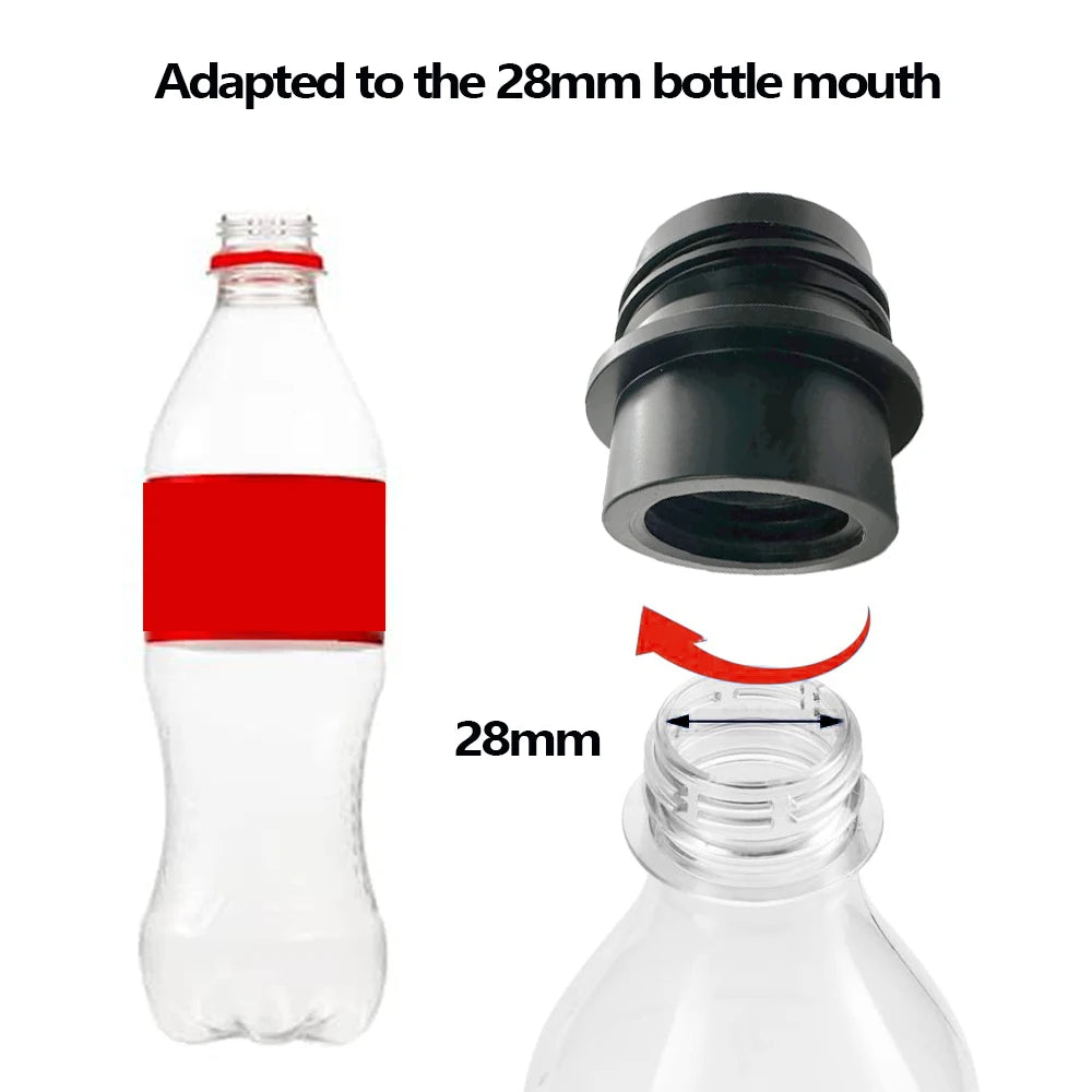 Bottle Adapter for 28 Gauge PET Bubble Bottle Compatible with