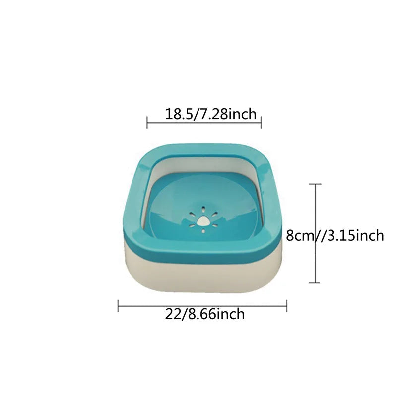 Anti-splash Water Bowl For Dogs 1L Large Capacity Drinker Drinking
