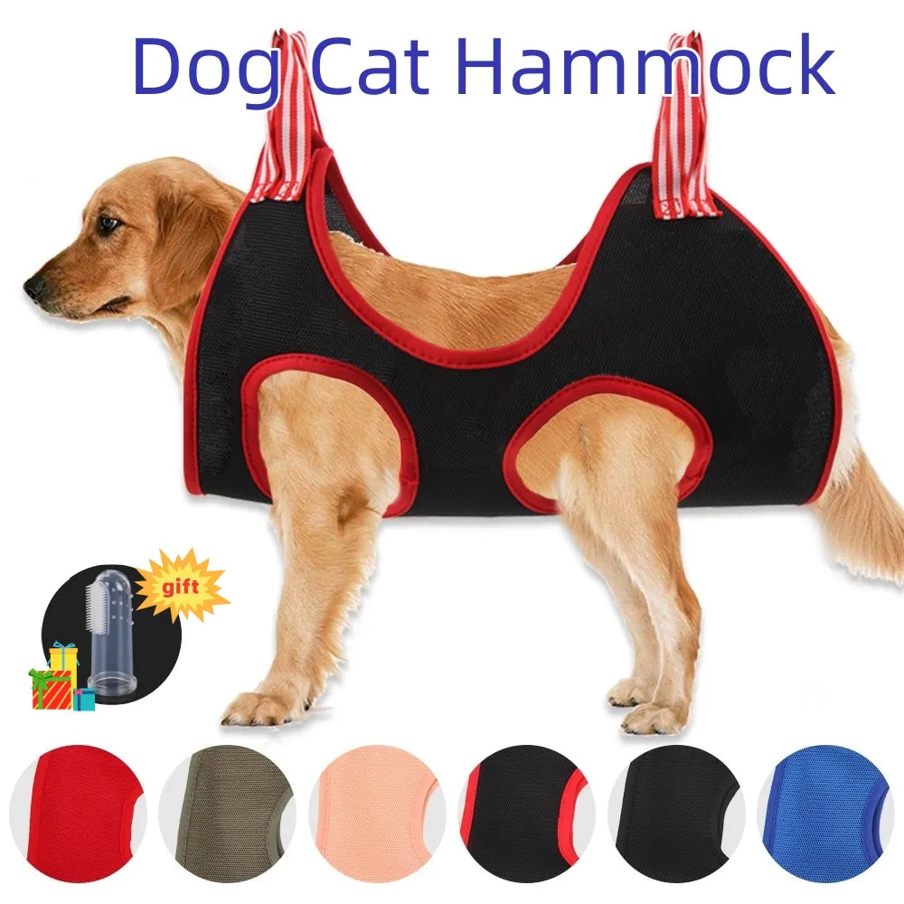 Dog Cat Grooming Hammock Fixed Bath Bag for Nail Cutting Anti Scratch