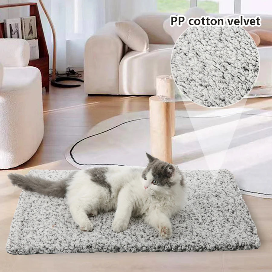 Self-Heating Pet Mat, Super Soft Aluminum Film Dog Mattress For