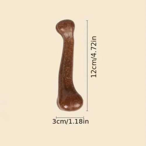 Dog Durable Beef Flavored Chew Toy, Bone Shaped Dog Interactive Play
