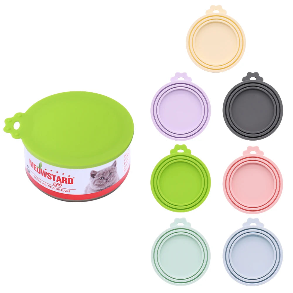 1 Reusable Silicone Pet Can Lid Bpa Free, Suitable For Most Sized Dog