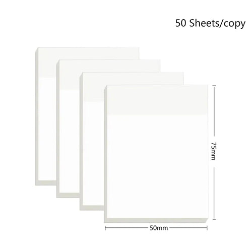 200 Sheets PET Transparent Notes Stickers Waterproof Posted It Paper