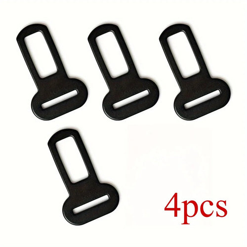 2/4 Pet Seat Belt Adapters - Car Metal Clips for Pet Leashes,