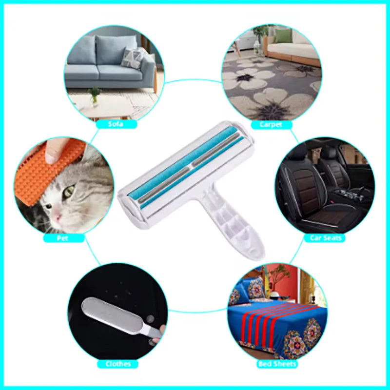 Pet hair remover for cats and dogs reusable self-cleaning cotton plush