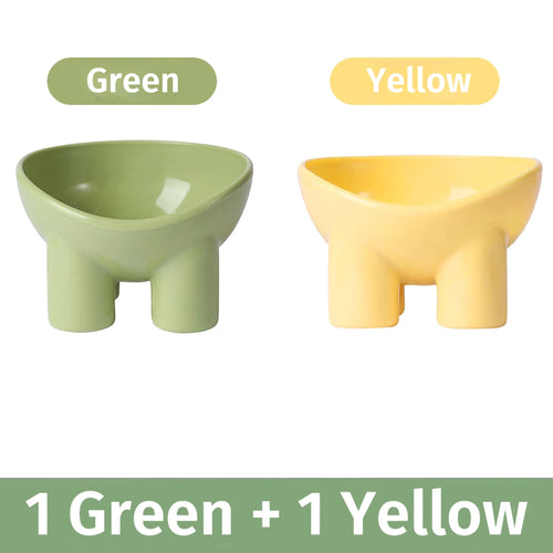 Portable Anti-Drop Cat Dog Pet Feeding Bowl - Food And Water Feeder