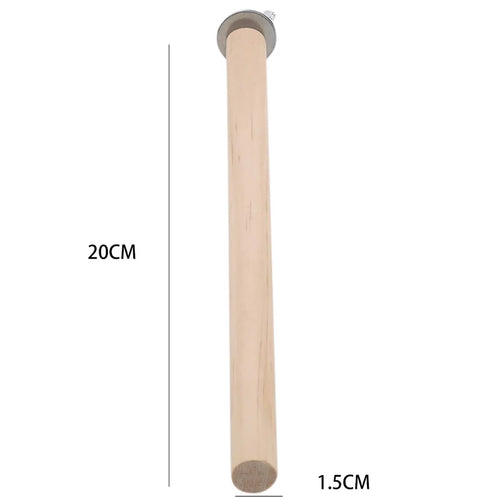Parrot Pet Raw Standing Stick Wood Hanging Stand Rack Toy Sticksstand