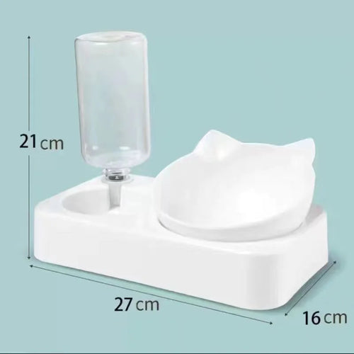 dual-purpose Pet Bowl Tilt to Protect Cervical Vertebrae Dog Food Bowl