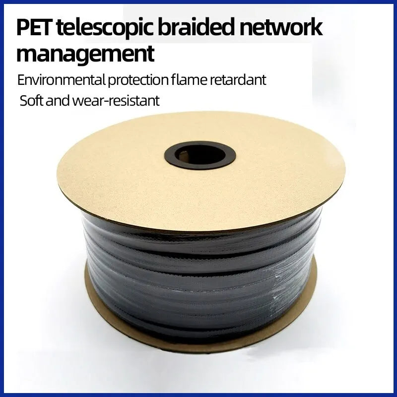 PET Elastic Woven Wire Mesh Black Encrypted Flame Retardant Woven Wire