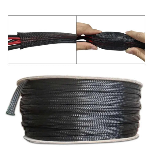 PET Elastic Woven Wire Mesh Black Encrypted Flame Retardant Woven Wire