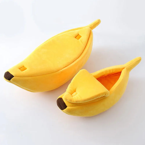 Banana Cat Bed House Funny Cute Cozy Cat Mat Beds Warm Durable