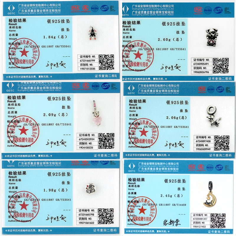 Charms 925 Sterling Silver Dog Cat Paw Print Love Pets Charms Beads