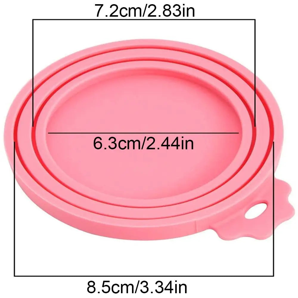 3 In 1 Silicone Canned Lid Reusable Food Tin Cover Keep Fresh Kitchen