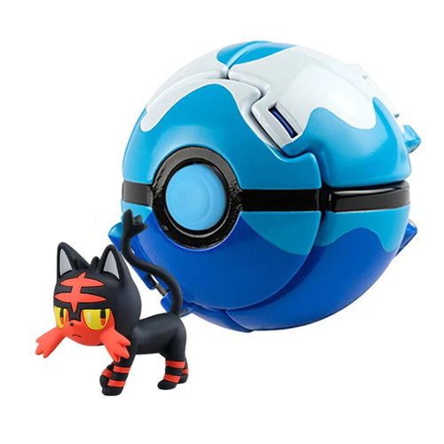 Pokemon Elf Ball Pokeball Anime Figure Cartoons Pikachu Charizard