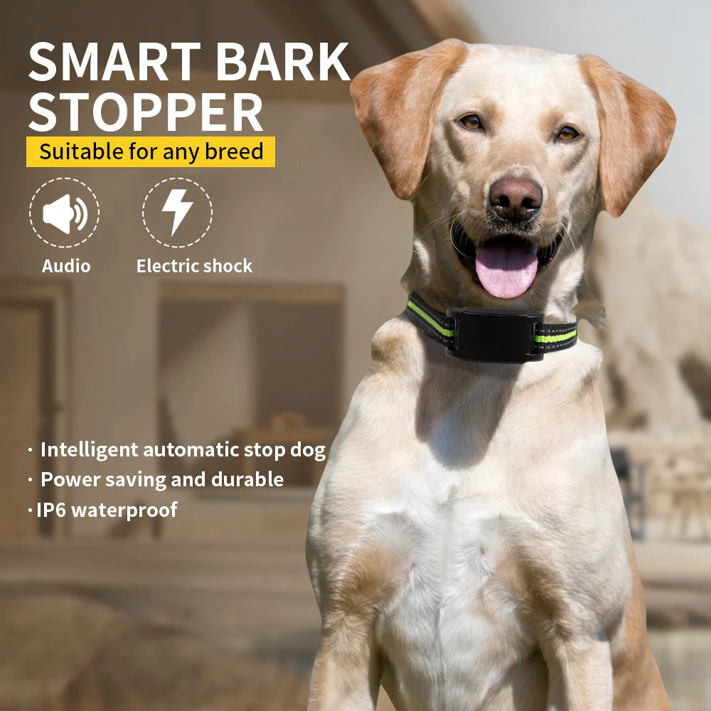 Electric Dog Training Collar Anti Bark Device Pet Dog Adjustable