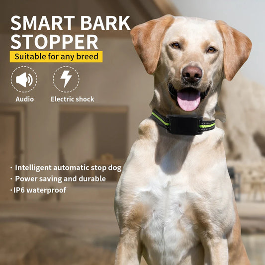 Electric Dog Training Collar Anti Bark Device Pet Dog Adjustable