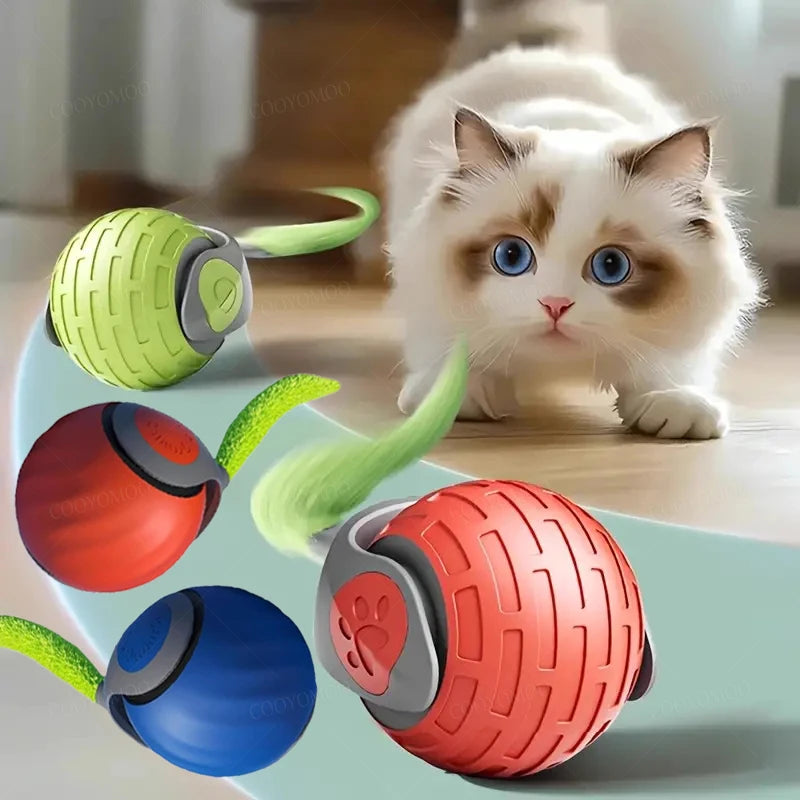 Smart Cat Toys Balls Automatic Interactive Pet Electric Rolling Teaser