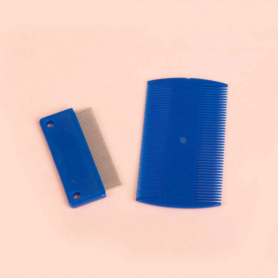 4 Pack Flea Lice Comb, Stainless Steel Dog Cat Grooming Combs with