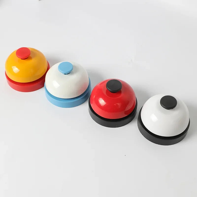 Table Order Bell Multi Color Handbell for Restaurant Kitchen Bar