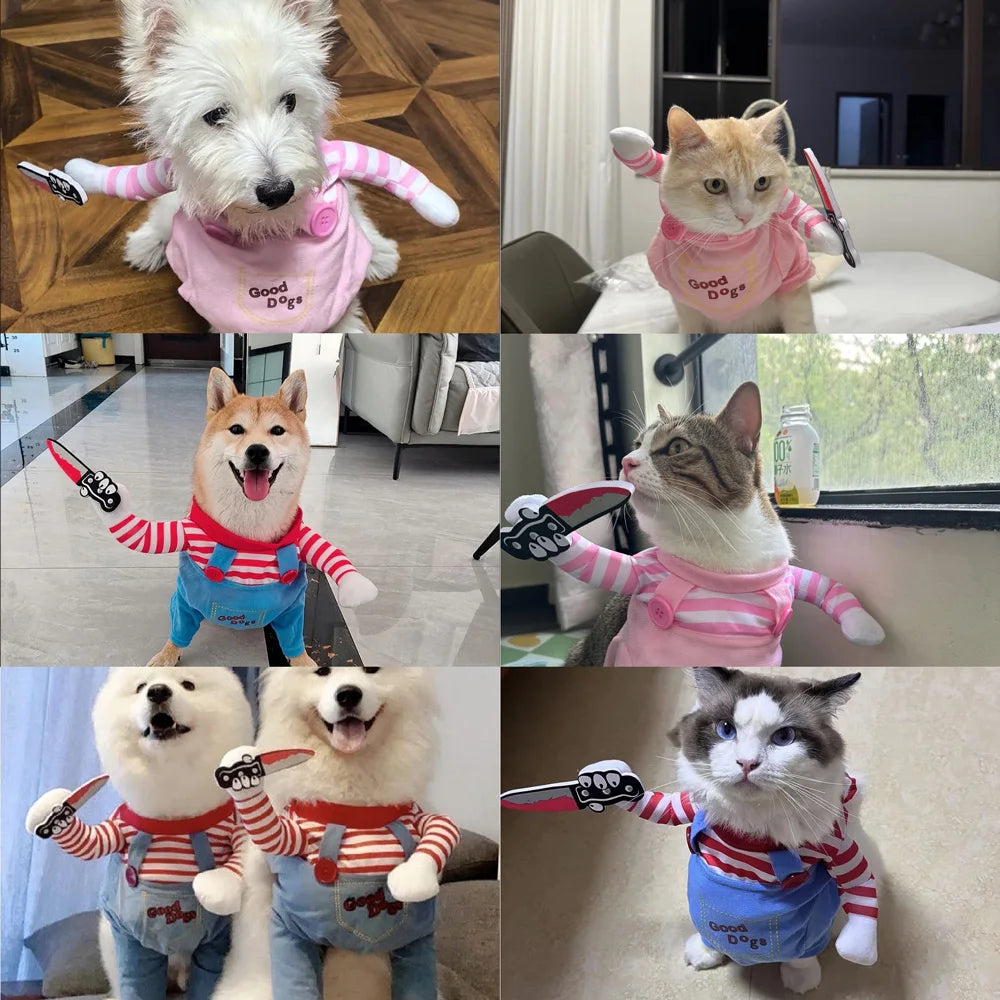 Dog Cosplay Costume For Small Medium Large Dogs Cats Halloween Party
