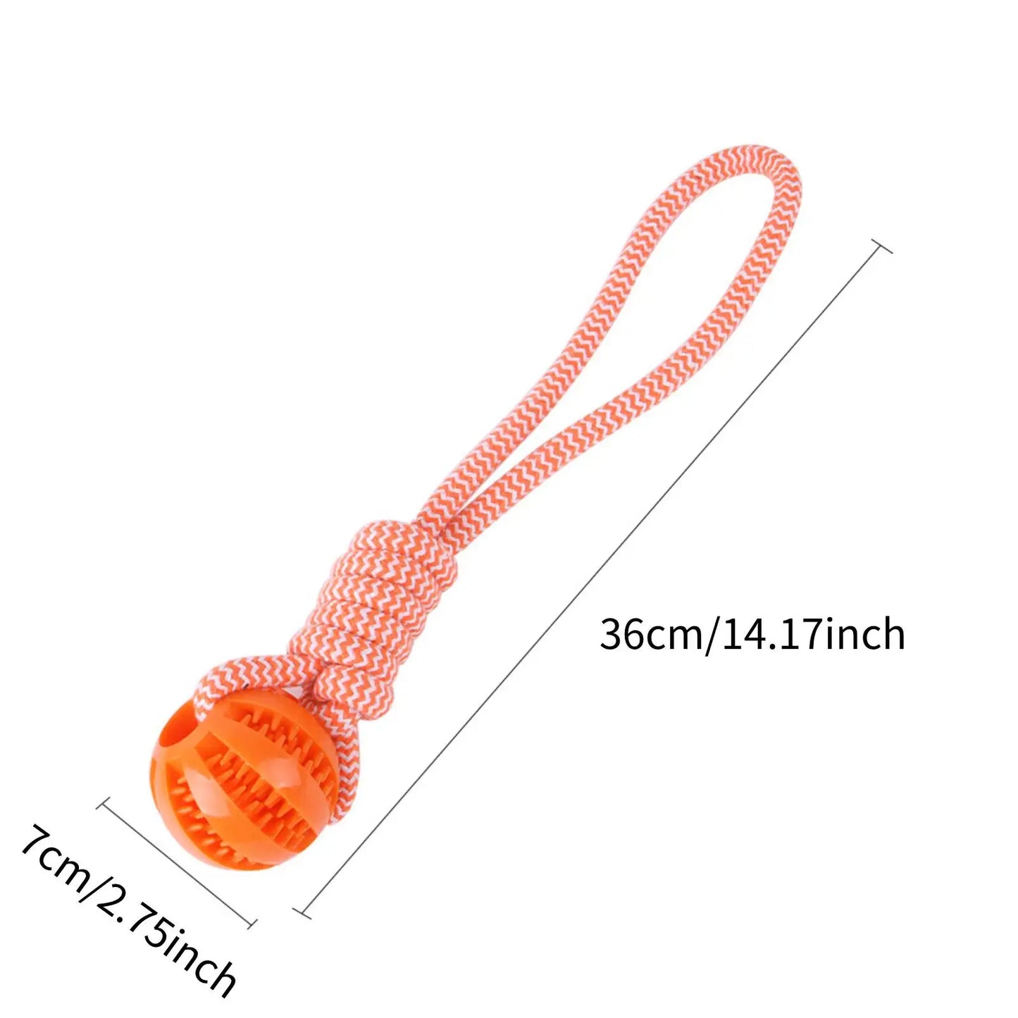 Pet Toy Dog Chew-Resistant Cotton Rope Hand-Pulled Treat Ball Teeth