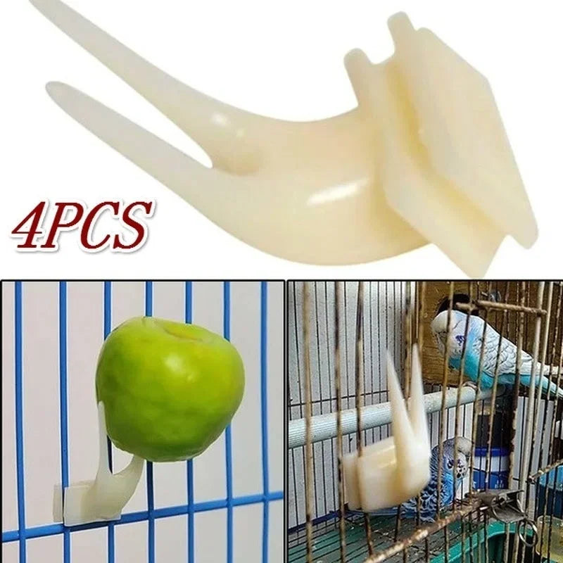 4/20pcs Bird Feeding with Fruit Forks 4 Pack Pet Supplies Plastic Food