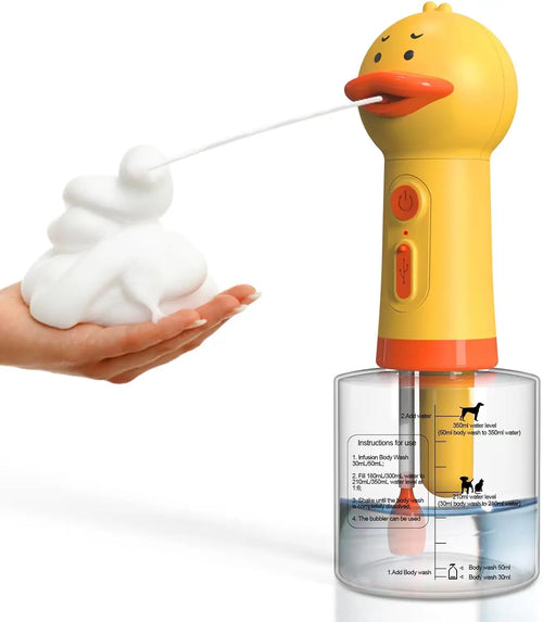 Yellow Duck Pet Cleaning Bathing Electric Foam Machine Usb Charging