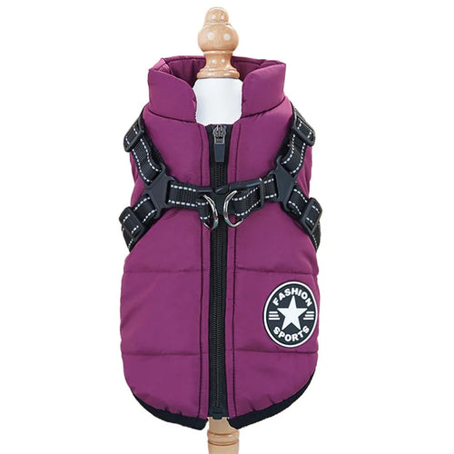 Thick and warm pet clothes, dog and cat cotton coats, winter chest and