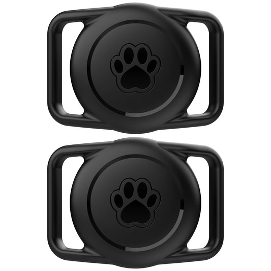 2pack Airtag Dog Collar Holder Waterproof Silicone For Apple AirTags