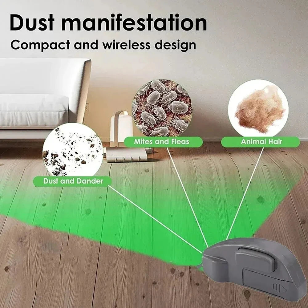 1PC Vacuum Cleaner Dust Display LED Lamp Detect Microscopic Dust &